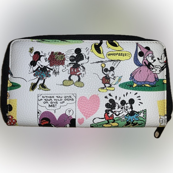 Disney Bags Disney Parks Wallet Mickey And Minnie Comic Strip
